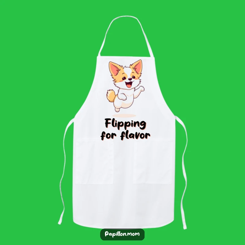 Funny Papillon Graceful Leap Apron - Energetic Chef Dog Gift