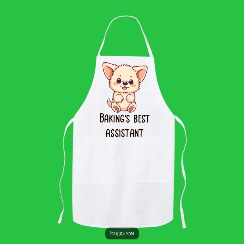 Funny Fluffy Dog Apron: Cute Large-Eared Pup Fluttering Paws, Practical Funny Gift!