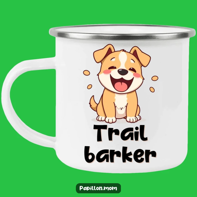 Funny Barking Dog Camping Mug: Durable and Humorous Outdoor Drinkware, Perfect Gift