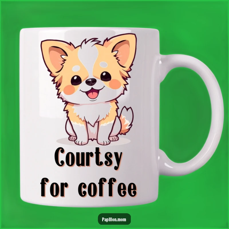 Funny Papillon Curtsy Mug: A Charming, Humorous Gift for Gracious Dog Lovers!