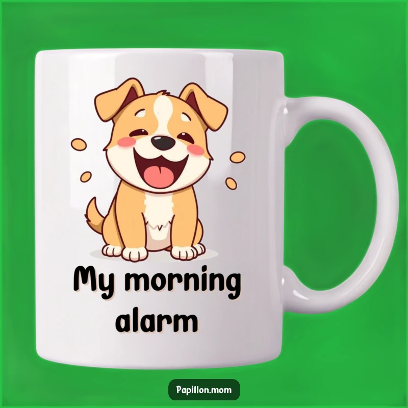 Funny Barking Dog Mug: Adorable Design for Dog Lovers, Perfect Gift Idea