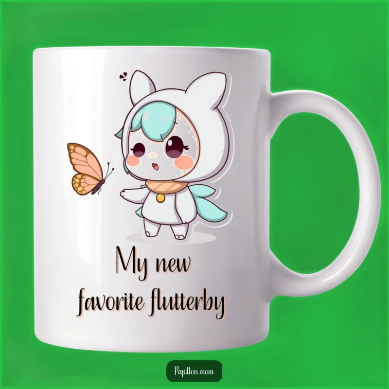Funny Butterfly Surprise Mug: Adorable Character Delighted Gift for Nature Lovers