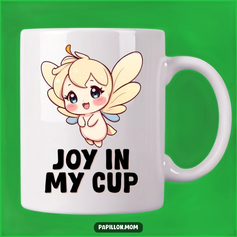 Funny Happy Fluttering Character Mug: Spread Joy with Every Sip