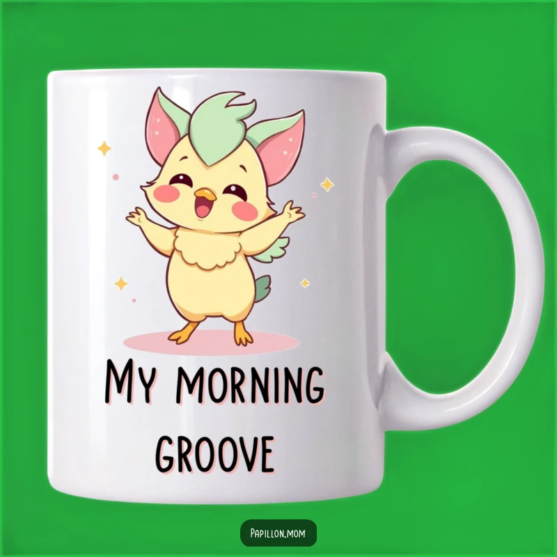 Funny Papillon Mug: Dancing Papillon Delight - Perfect Funny Gift for Dog Lovers!