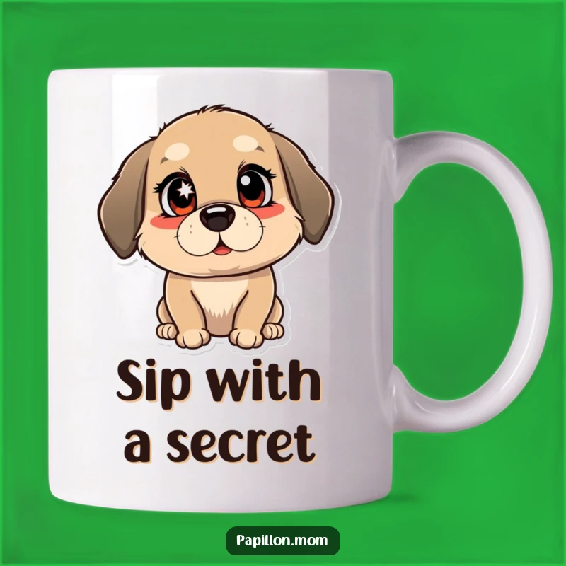 Funny Winking Dog Mug: Mischievous Sparkle Eyes, Perfect Funny Gift For Pranksters!