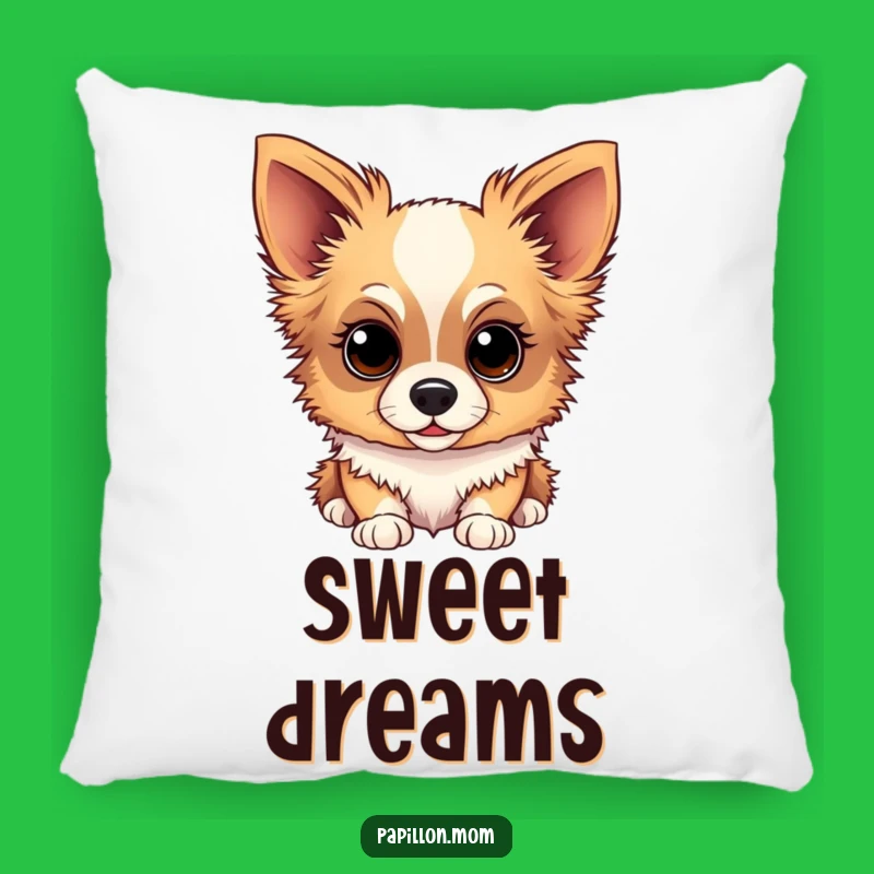 Funny Papillon Sweet Gaze Pillow - Soft Funny Gift for Cozy Comfort