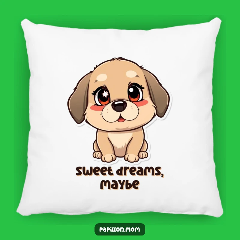 Funny Winking Dog Pillow: Cozy Mischievous Sparkle, Comfy Funny Gift!