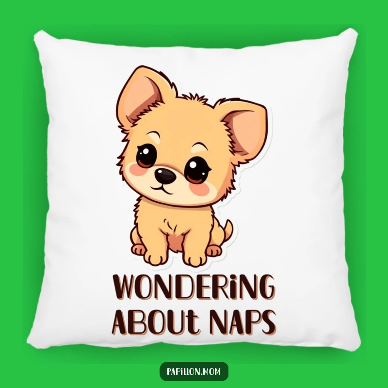 Funny Curious Fluffy Dog Ear Pillow: Cozy Comfort Meets Canine Contemplation