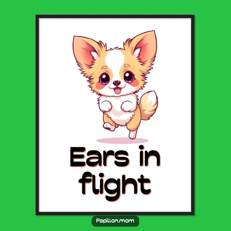 Funny Papillon Hop Digital Art - Instant Energy for Your Walls!