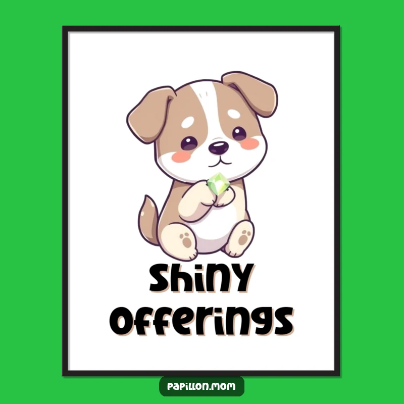 Funny Generous Dog Digital Art: Instant Kind Decor, Perfect Humorous Gift Download