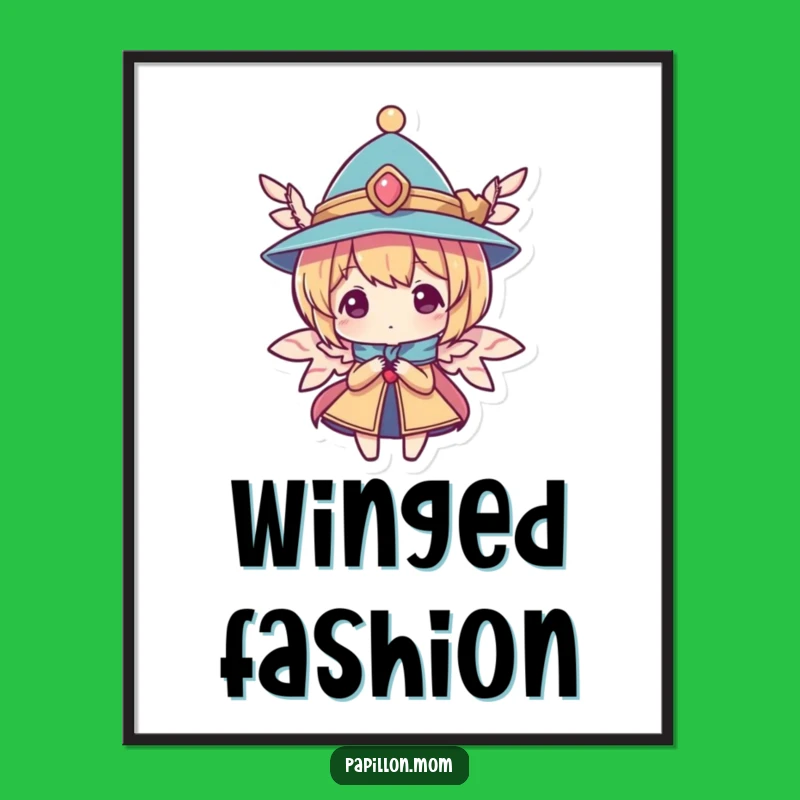 Funny Elegant Hat Character Art: Sophisticated Digital Print