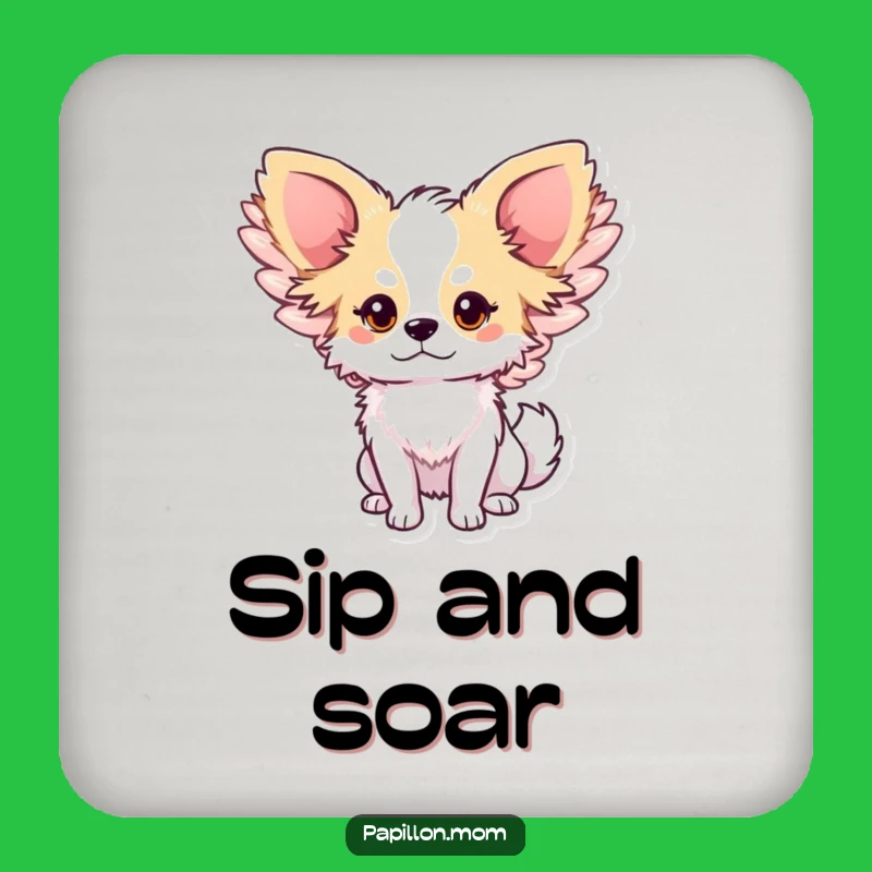 Funny Papillon Angel Wings Coaster - Dreamy Dog Table Protector