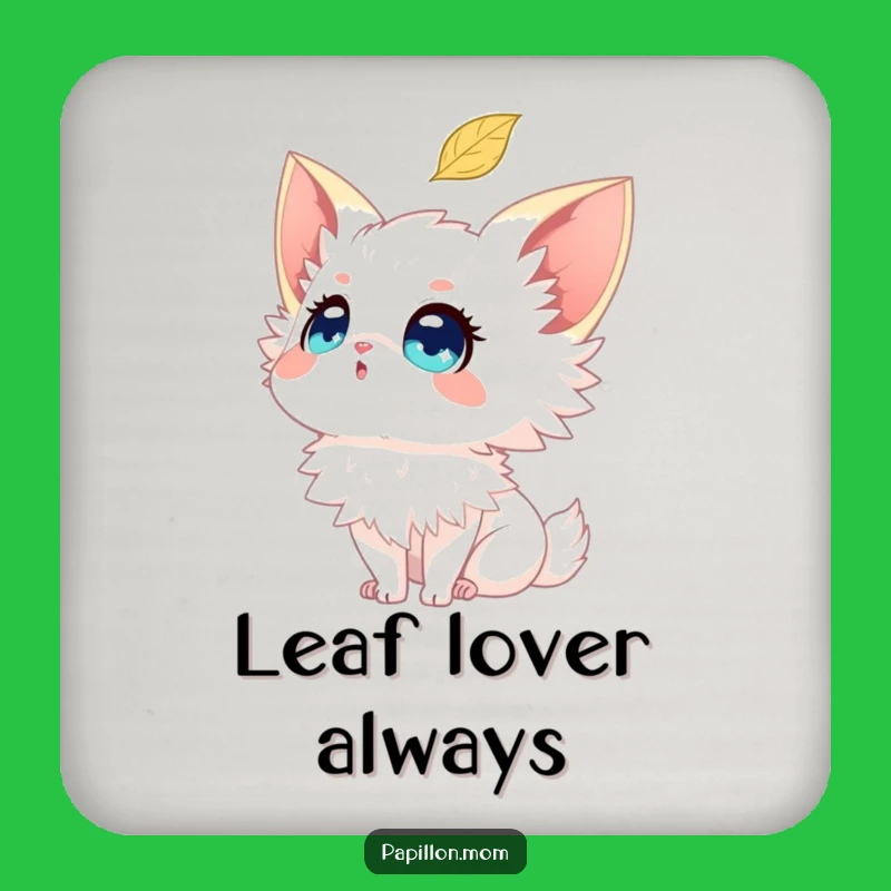 Funny Papillon Leaf Coaster - Protect Surfaces with Natural Elegance!