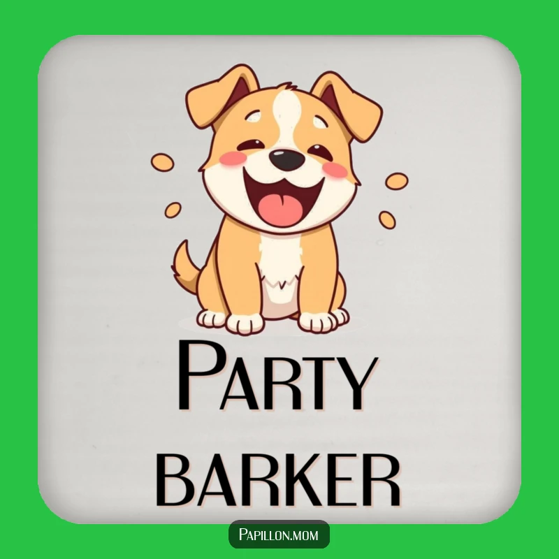 Funny Barking Dog Coasters: Protect Surfaces with Humorous Canine Art, Set Gift