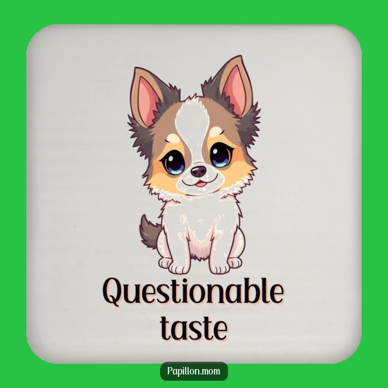 Funny Papillon Curious Expression Coasters - Decorative Funny Gift for Homes