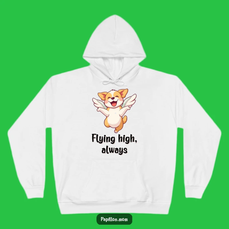 Funny Joyful Dog Hoodie: Cozy Leaping With Wings, Ideal Funny Gift!