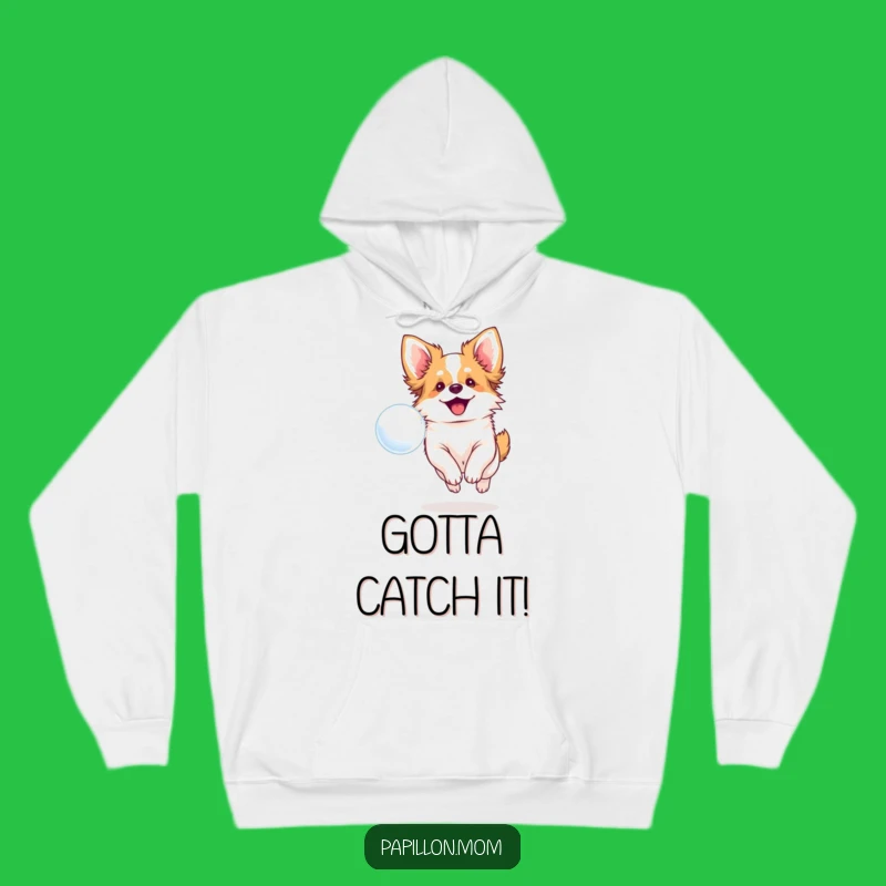 Funny Papillon Dog Bubble Hoodie - Cozy Up With Canine Joy