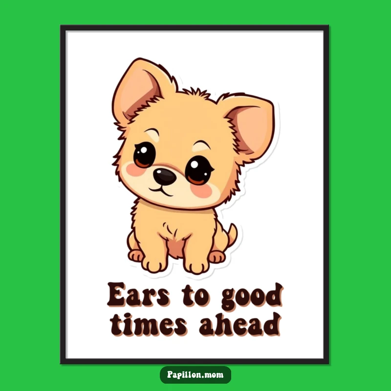 Free Printable Wall Art: Curious Floppy-Eared Dog, Humorous Downloadable Decor