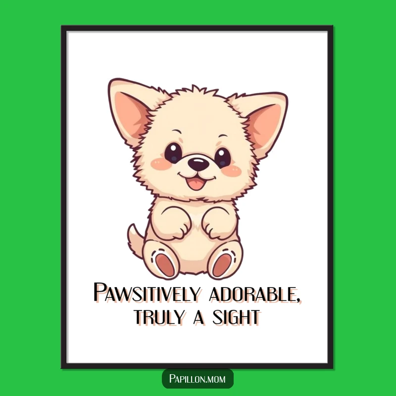 Free Printable Wall Art: Fluffy Dog Paws, Humorous Downloadable Art for Any Room