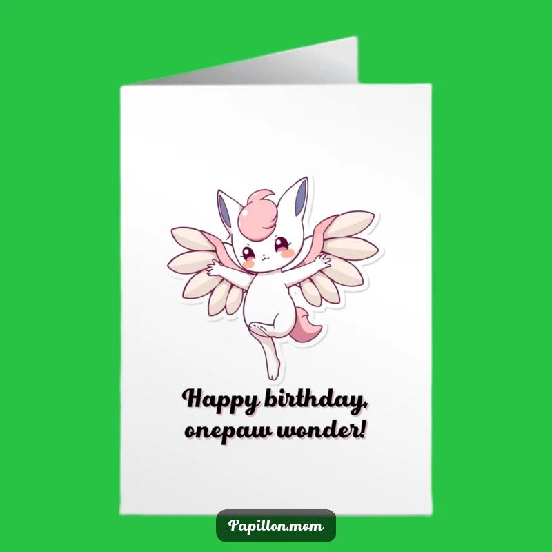 Free Printable Birthday Card: Balancing Character, Funny Downloadable Greeting for a Playful Celebration