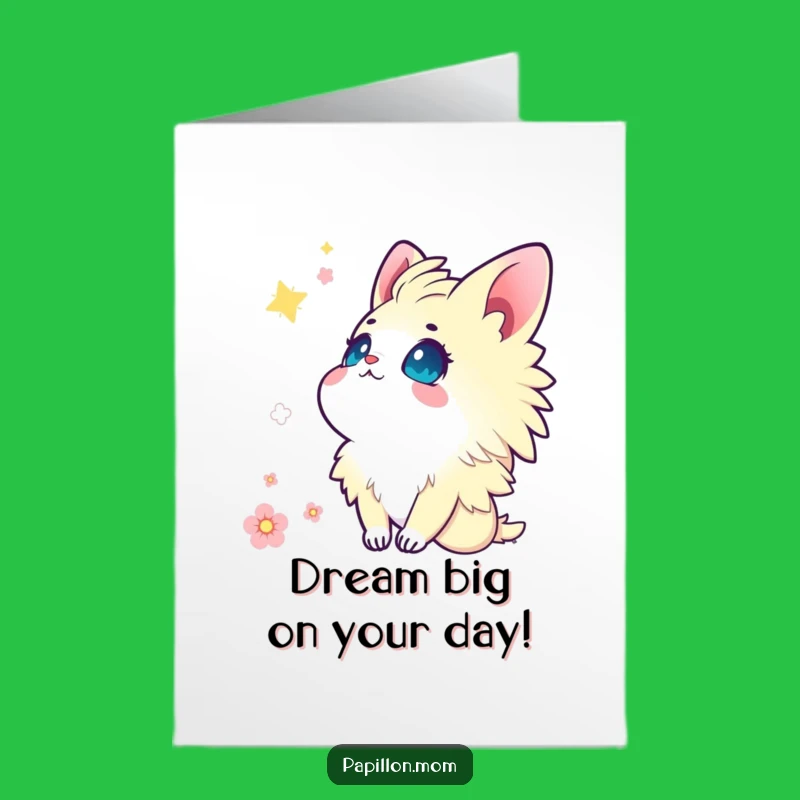 Free Printable Birthday Card: Wonder Papillon Lady - Dreamy Downloadable Gift!