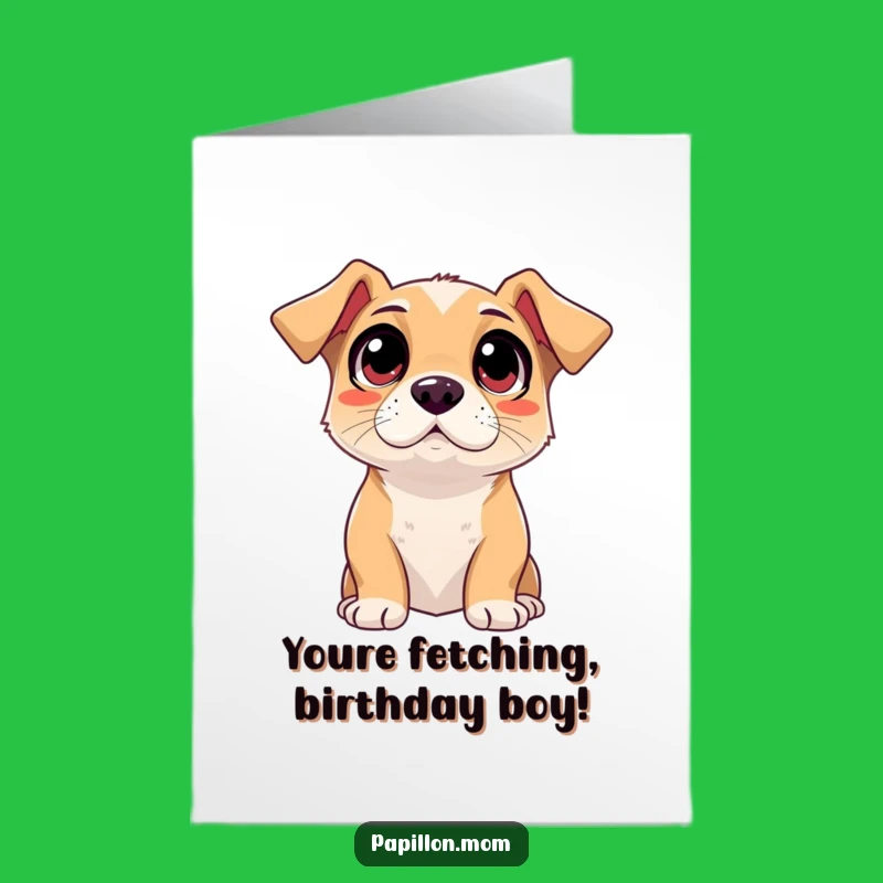 Free Printable Birthday Card: Adoring Dog Eyes - Sweet Downloadable Gift