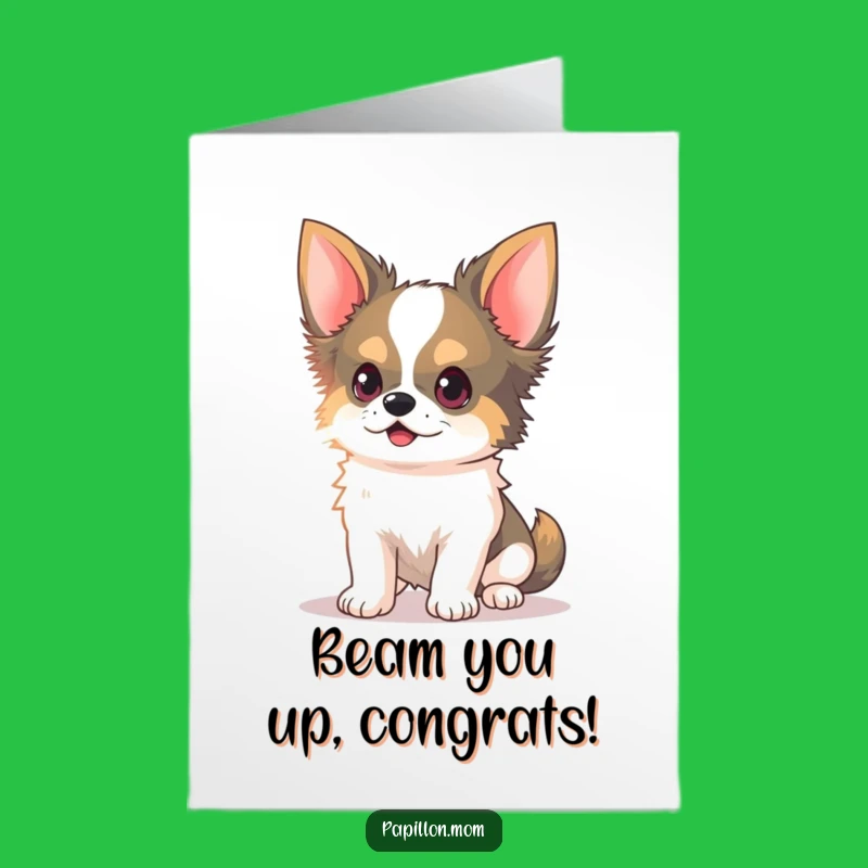 Free Printable Congrats Papillon Card: Light Chaser, Funny Downloadable Gift!