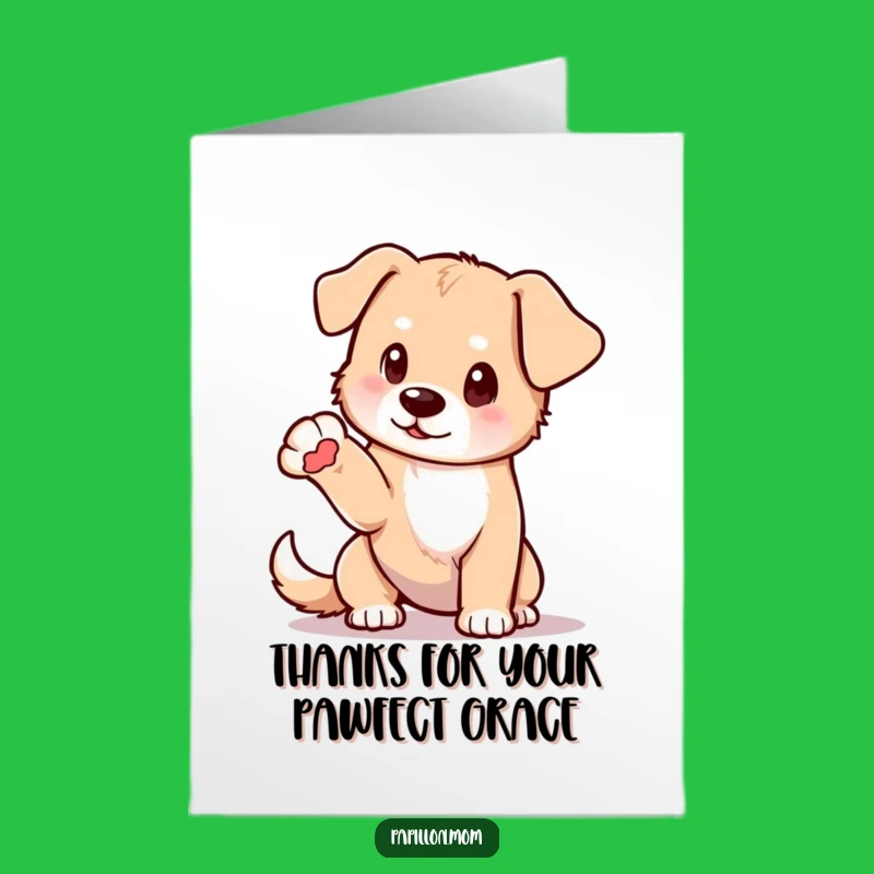 Free Printable Thank You Card: Posh Dog Pose, Gracious Downloadable Appreciation