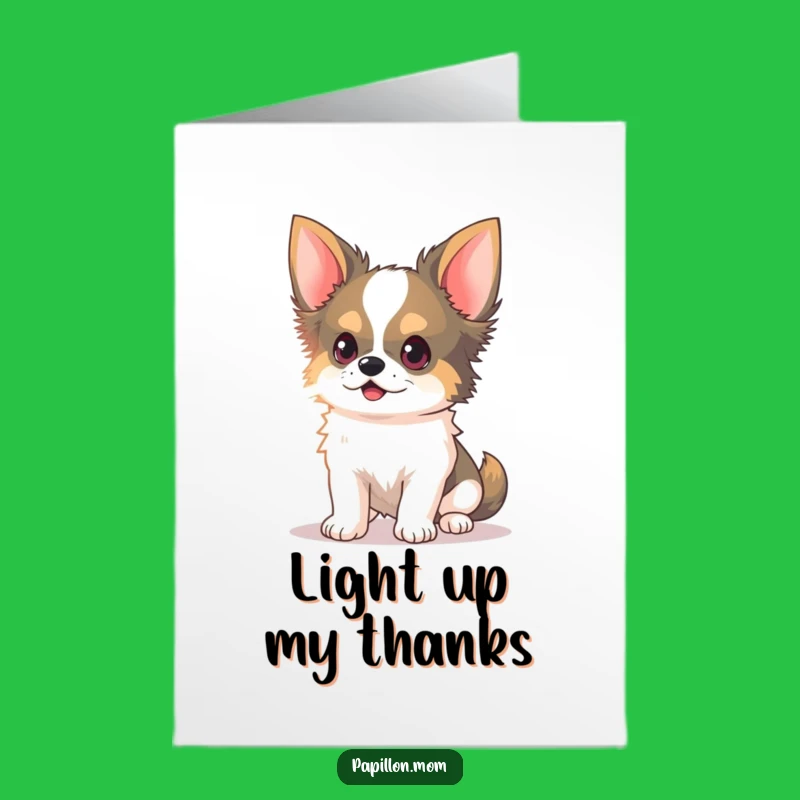 Free Printable Thank You Papillon Card: Light Chaser, Funny Downloadable Gift!