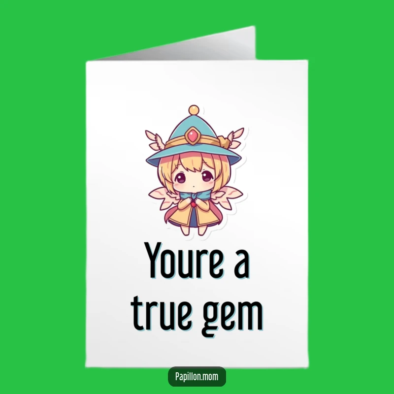 Free Printable Thank You Card: Hat & Wings Character, Funny Downloadable for Gracious Gratitude