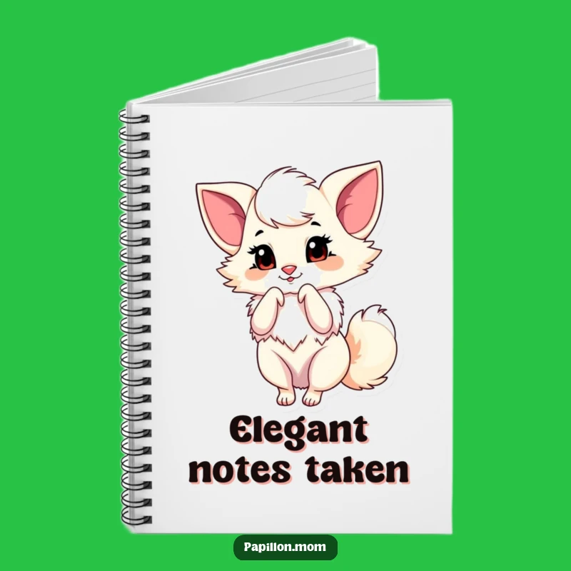 Funny Papillon Bow Notebook: Cute Dog Lady Journal, Perfect Elegant Gift!