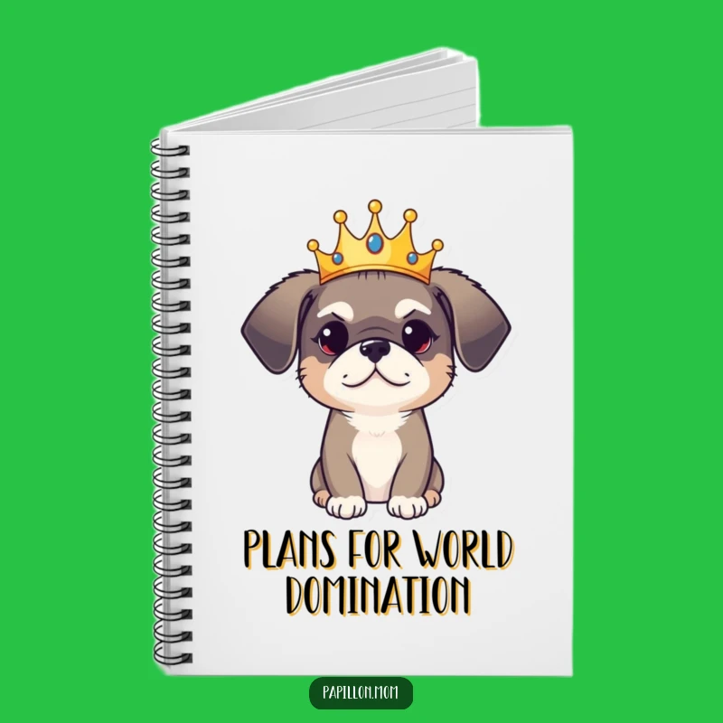 Funny Dog Crown Notebook: Jot Down Royal Decrees, Inspiring Funny Gift