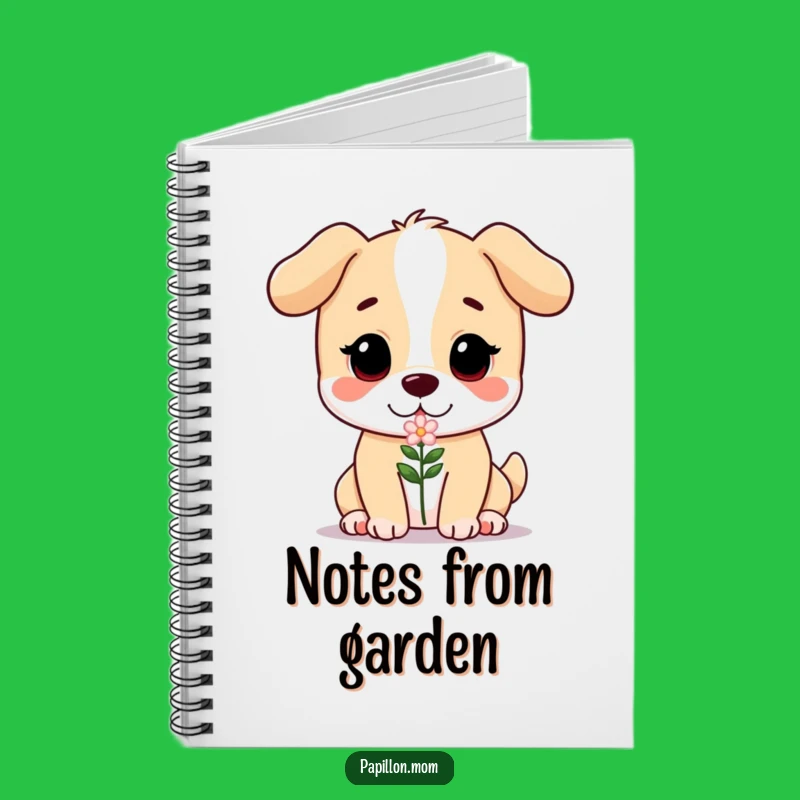 Funny Doggo Flower Notebook: Journal Gentle Dog Diary Funny Gift