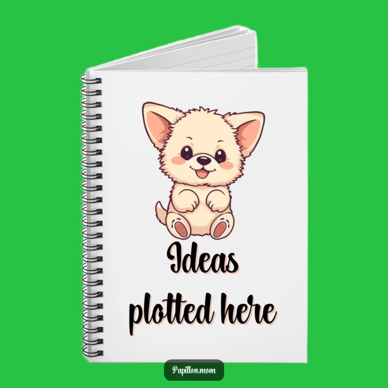 Funny Fluffy Dog Notebook: Large-Eared Pup Fluttering Paws Journal, Great Funny Gift!