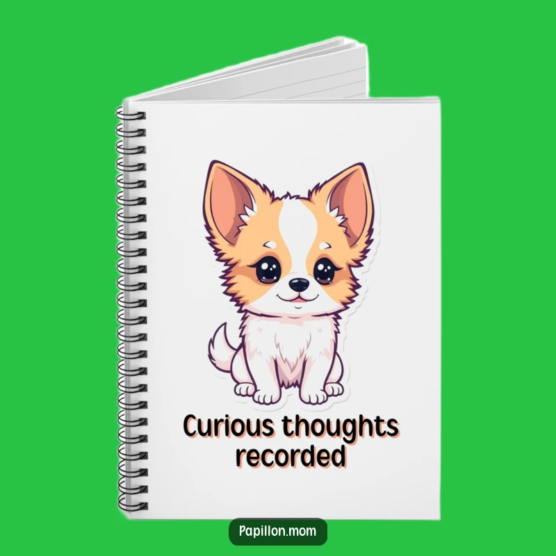 Funny Kawaii Papillon Dog Notebook: Observe & Jot Journal, Cute!