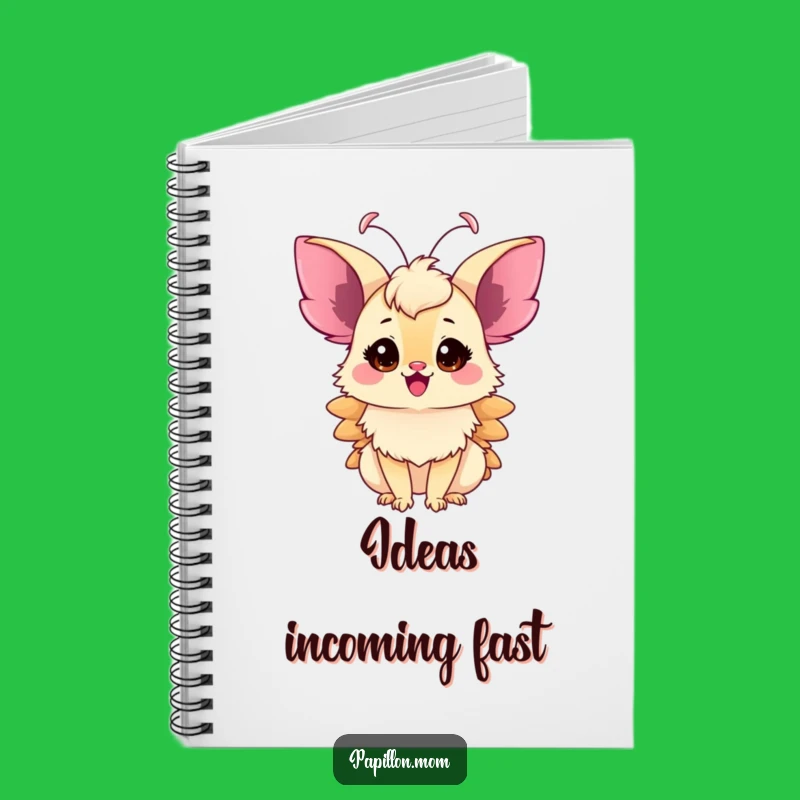 Funny Papillon Lady Notebook: Excited Antennae Twitch, Jot Down Funny Ideas