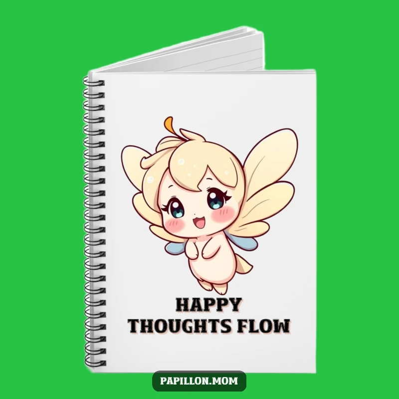 Funny Happy Fluttering Character Notebook: Capture Joyful Thoughts