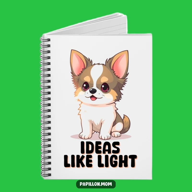 Funny Kawaii Papillon Dog Notebook: Chase Your Ideas Journal, Cute!