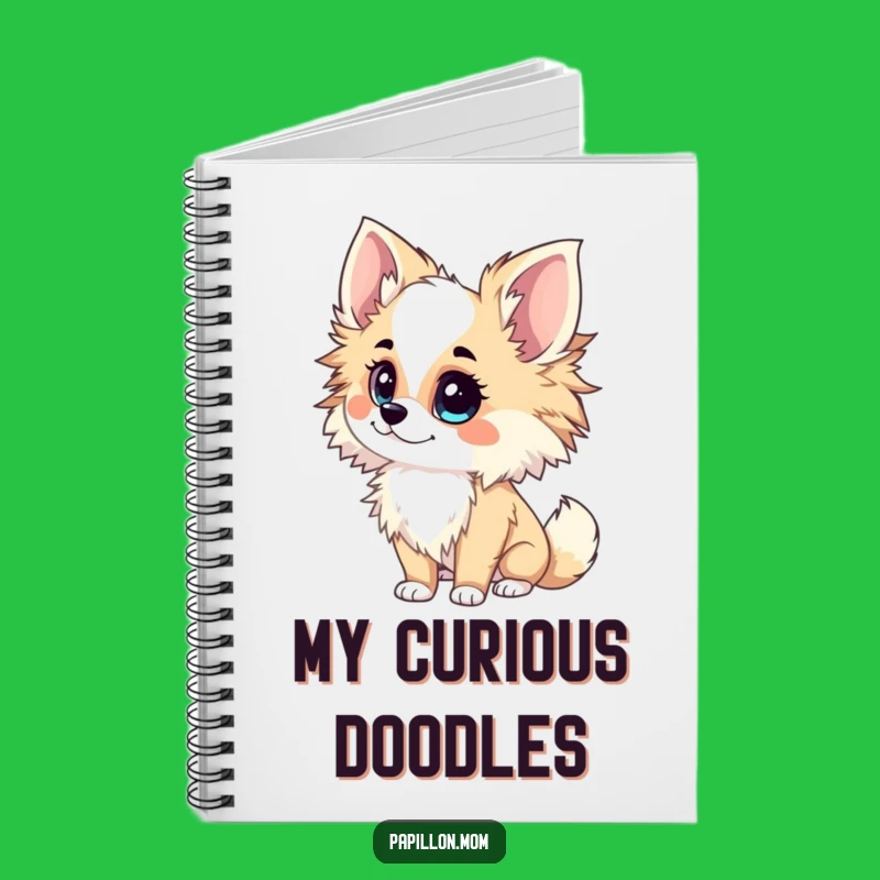 Funny Papillon Lady Notebook: Inquisitive Tilt – Jot Down Curious Thoughts!