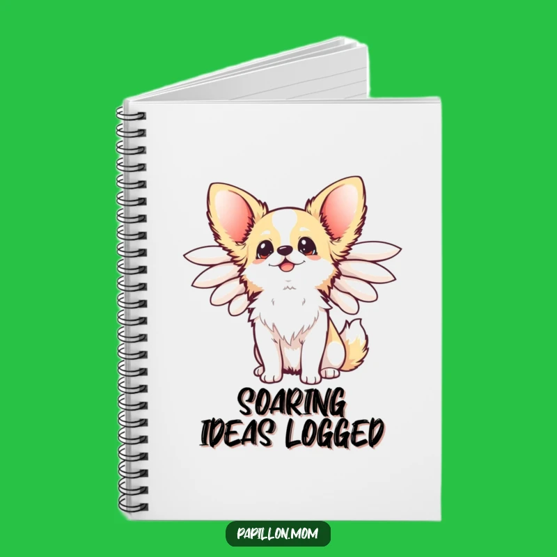Funny Kawaii Papillon Dog Notebook: Dream Big Journal, Cute Gift!