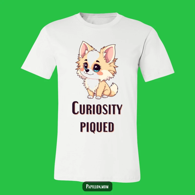 Funny Papillon Lady T-Shirt: Inquisitive Tilt – Wear Your Wonder!