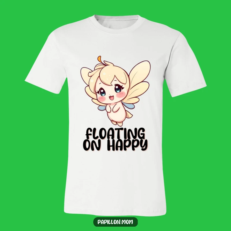 Funny Happy Fluttering Character T-Shirt: Wear Your Joy Out Loud