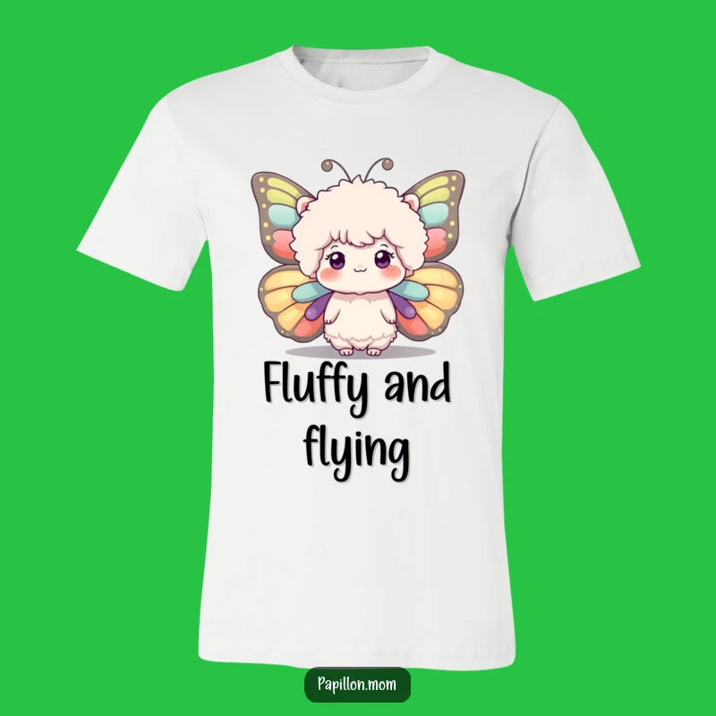 Funny Fluffy Butterfly Wings T-Shirt - Whimsical Character Tee