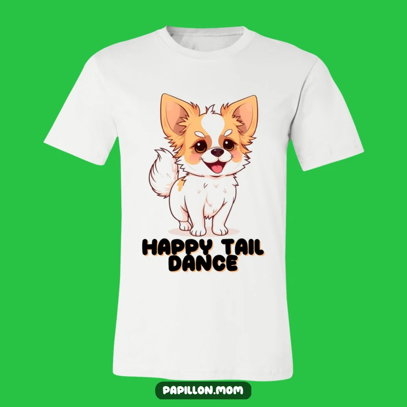 Funny Papillon Dog Tail Wag T-Shirt - Wear Your Wagging Joy
