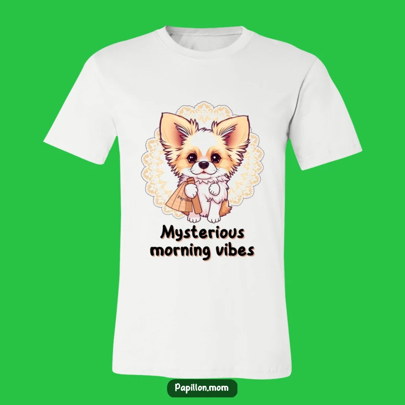 Funny Papillon Fan Peek T-Shirt: Stylish Humor for the Chic Dog Lover!