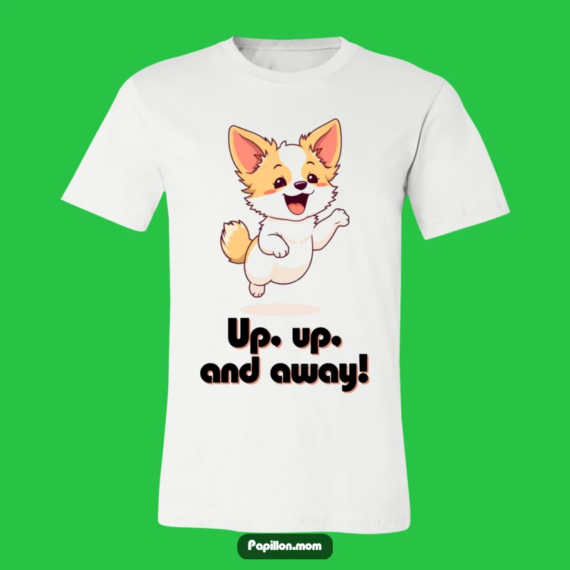 Funny Papillon Graceful Leap Tee - Energetic Dog Lover Shirt