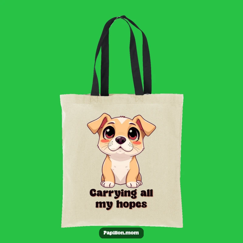 Funny Adoring Dog Tote Bag: Charming Accessory for Pet Lovers, Great Funny Gift