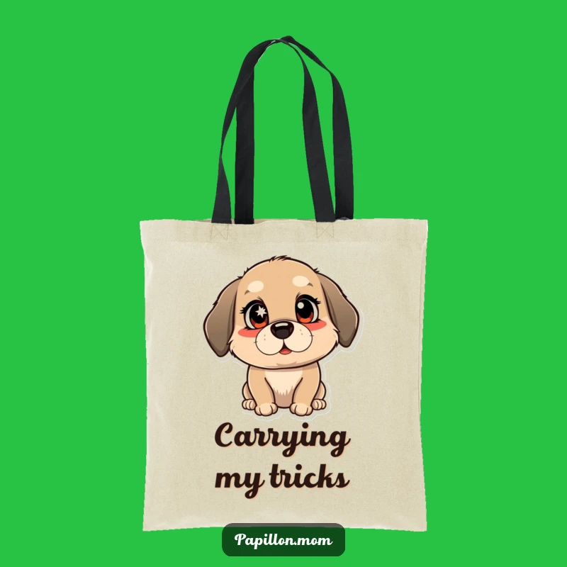 Funny Winking Dog Tote Bag: Stylish Mischievous Sparkle, Great Funny Gift!