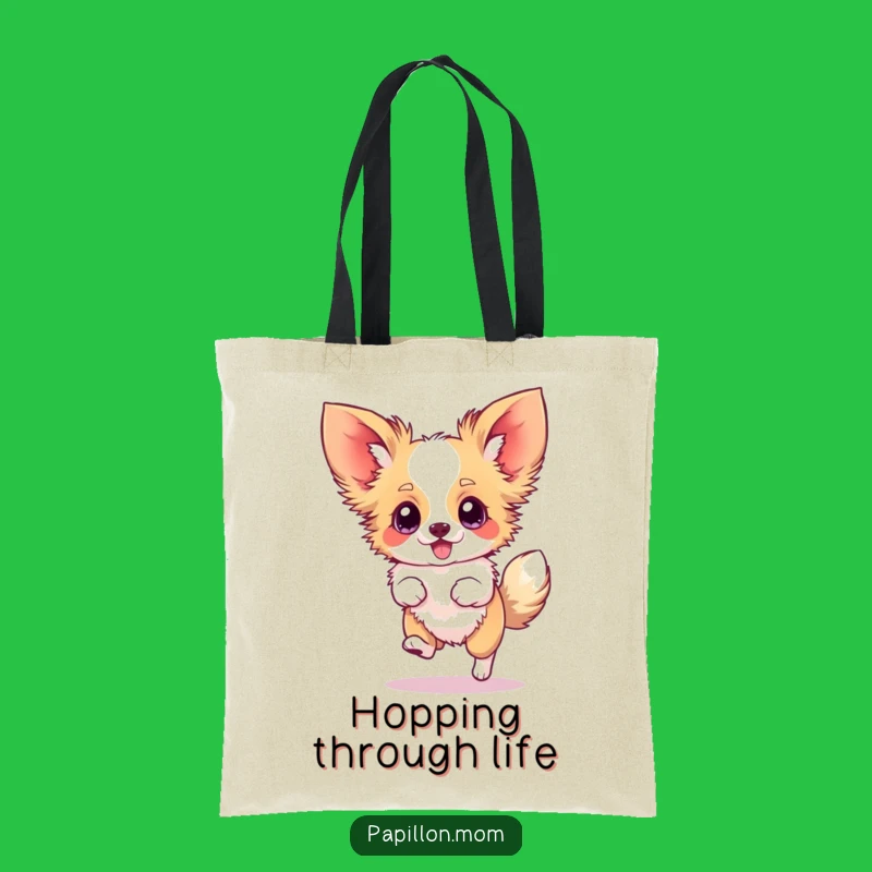 Funny Papillon Hop Tote Bag - Carry Your Enthusiasm Everywhere!