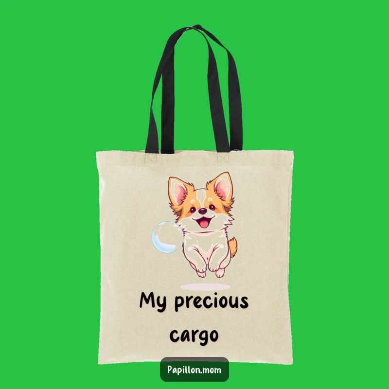 Funny Papillon Dog Bubble Tote Bag - Carry Your Joy Everywhere